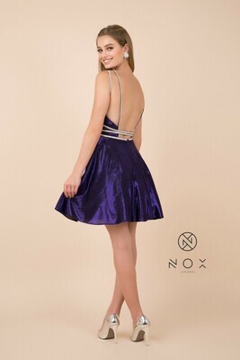 NOX Anabel Short Dress 684 Royal Size S