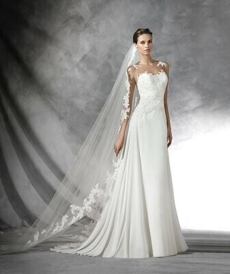 Pronovias Dress Pradal White Size 10
