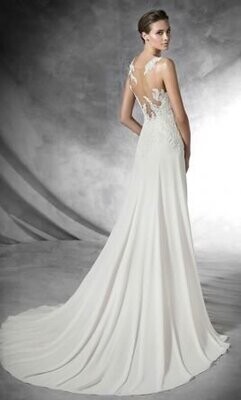 Pronovias Dress Pradal White Size 10