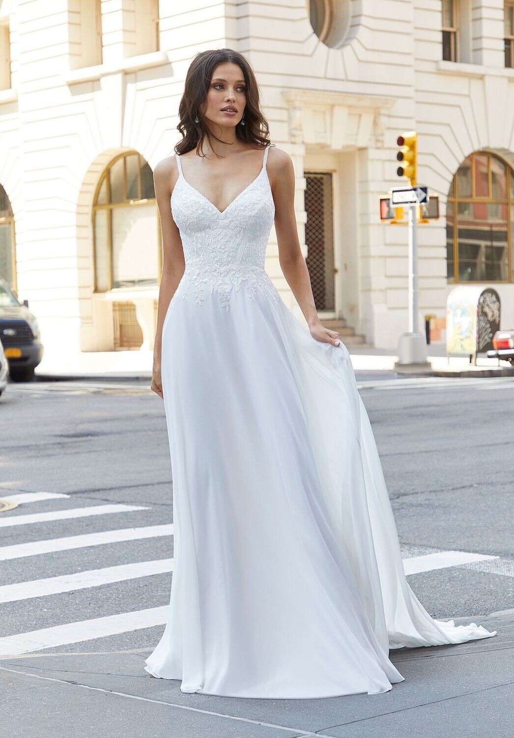 Morilee Dress 4107 Jenna Ivory/Honey Size 14