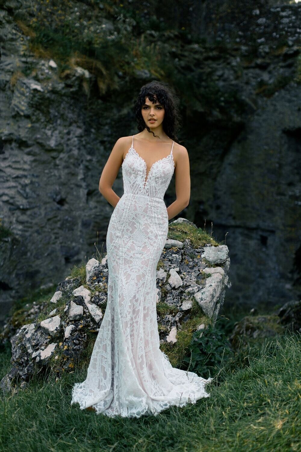 Wilderly Bride Dress F286 Maren Nude/Cham/Iv/Mo/Nu Size 6