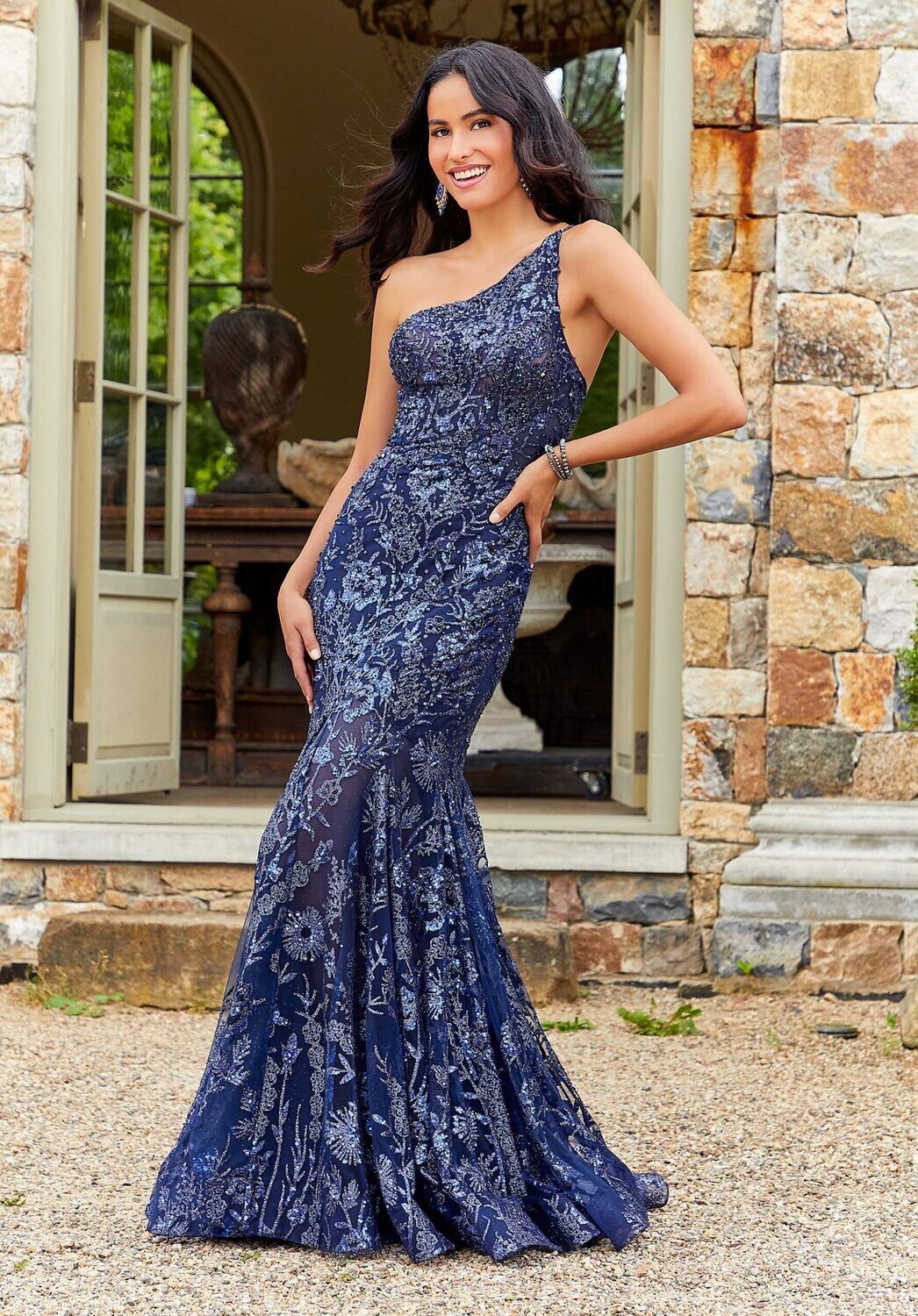 Morilee Prom Dress 47017 Navy Size 20