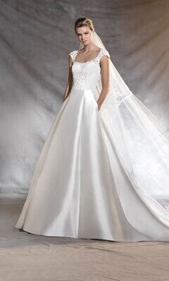 Pronovias Dress Osvina Off White Size 10