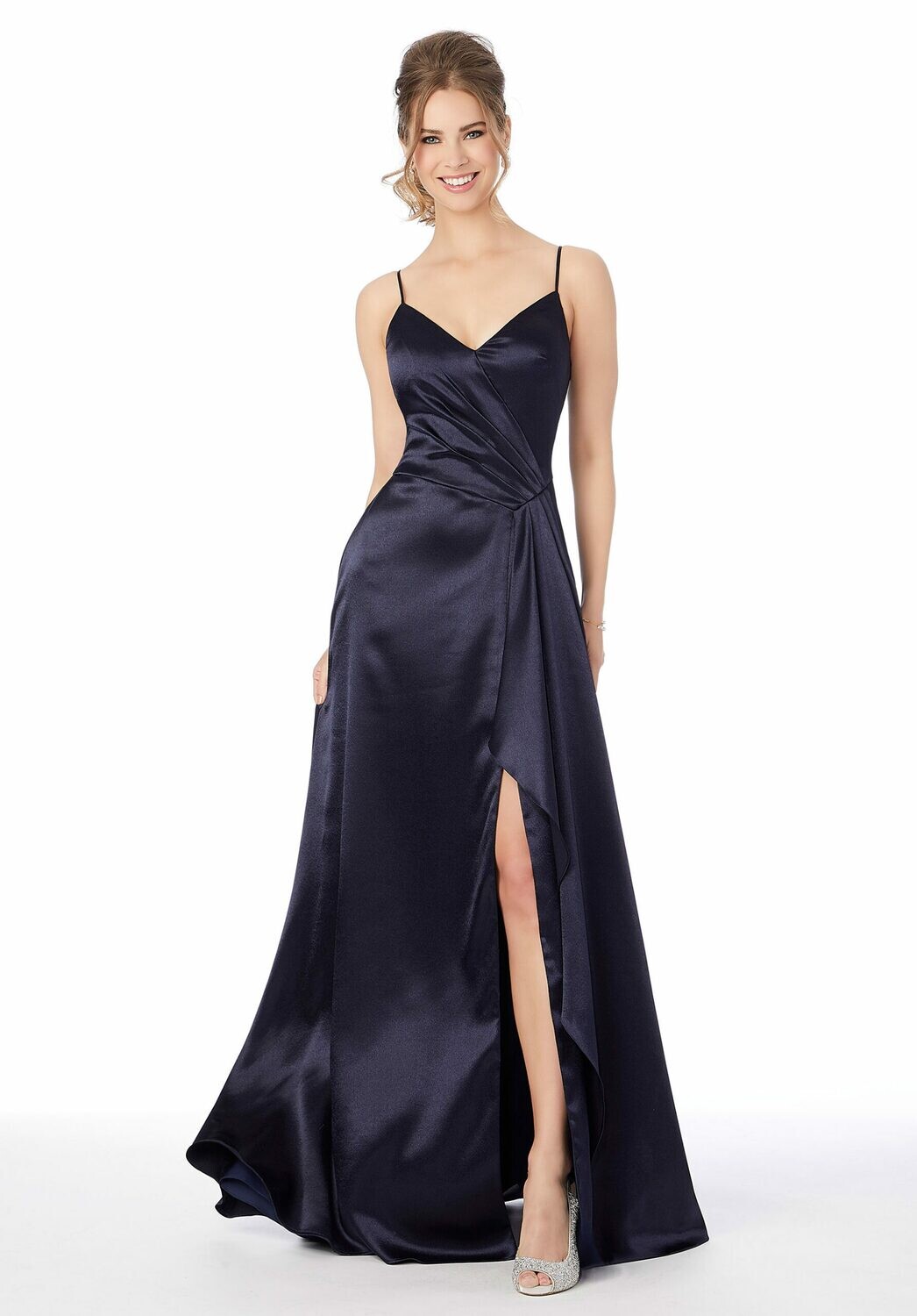 Morilee Bridesmaid Dress 21696 Navy Size 12