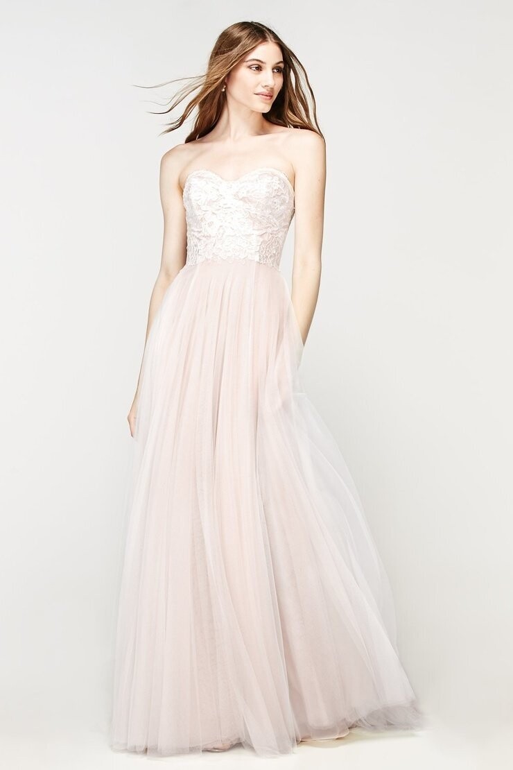 Willowby by Watters Dress 56724 Rorain Porcelain/Pink Size 8
