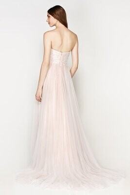 Willowby by Watters Dress 56724 Rorain Porcelain/Pink Size 8