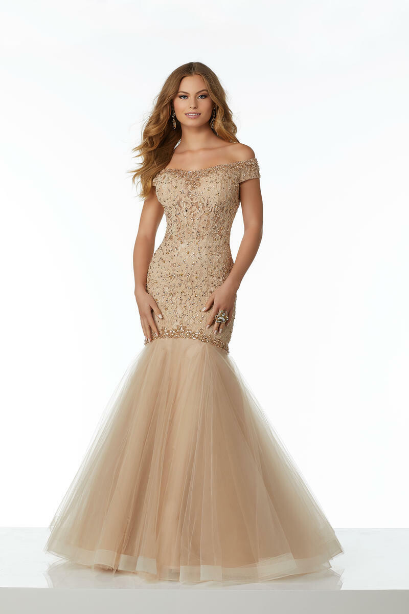 Morilee Prom Dress 42084 Nude Size 10
