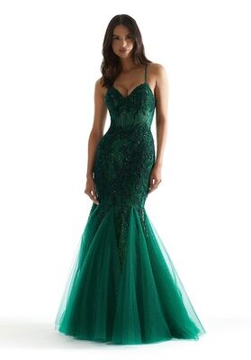 Morilee Prom Dress 47085 Emerald Size 18