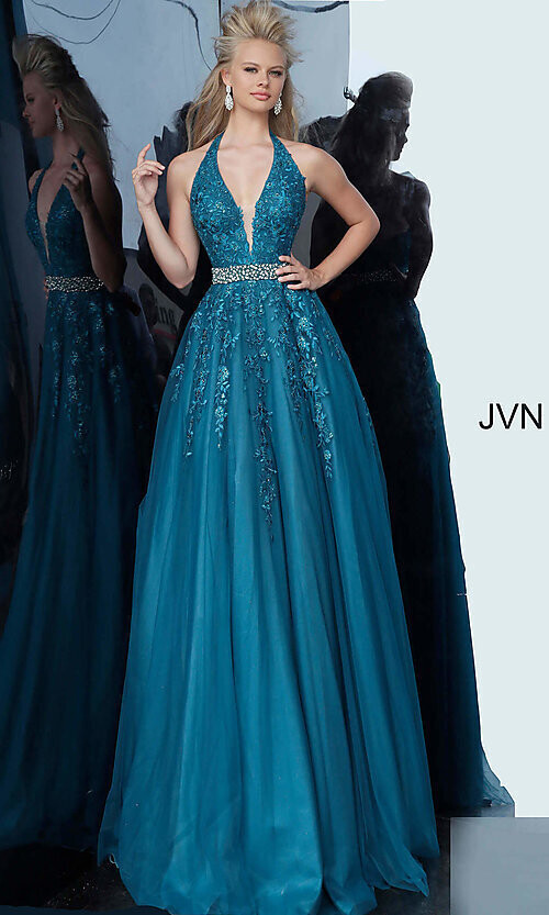 JVN by Jovani Dress JVN00925 Navy Size 2