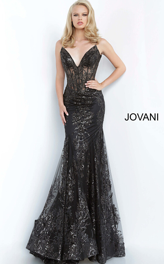 Jovani Dress 3675 Black Size 00