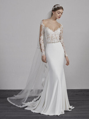 Pronovias Dress Emy Off White Size 10