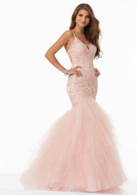 Morilee Prom Dress 99044 Aqua Size 2