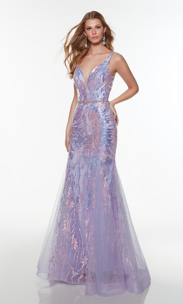 Alyce Paris Dress 61241 Light Orchid Size 4
