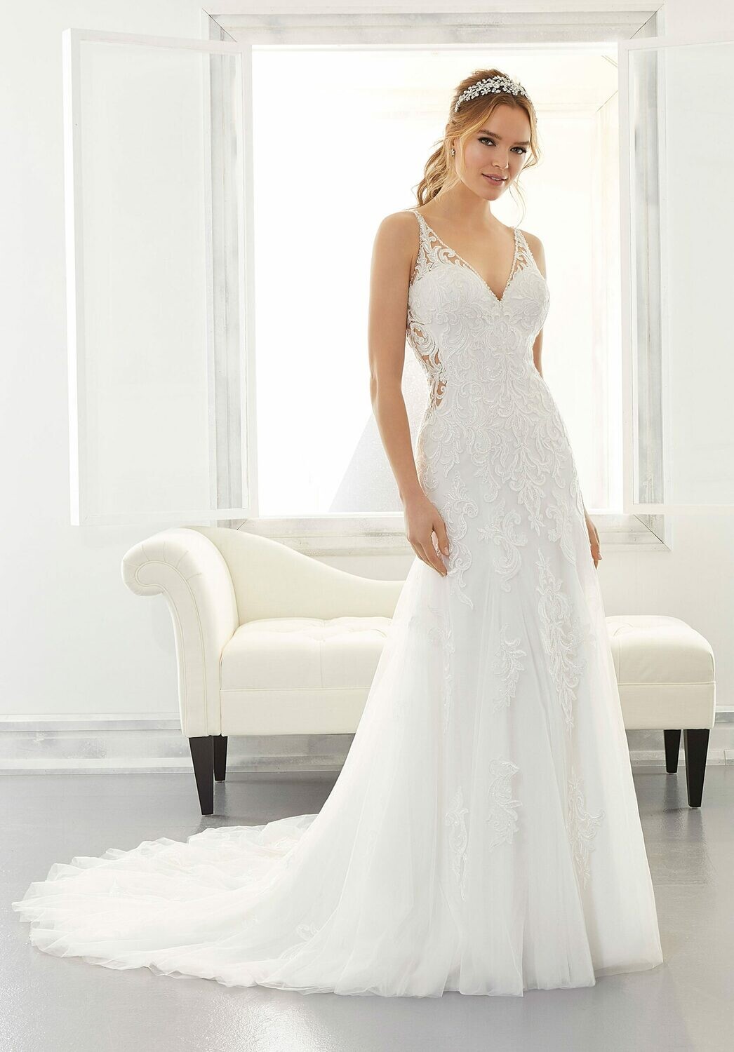 Morilee Dress 5869 Asya Ivory/Honey Size 12