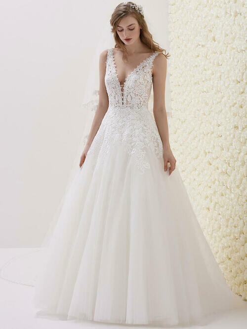 Pronovias Dress Estibaliz Off White/Crystal Size 14