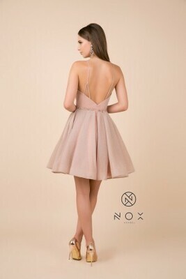 NOX Anabel Short Dress 681 Blush Size S