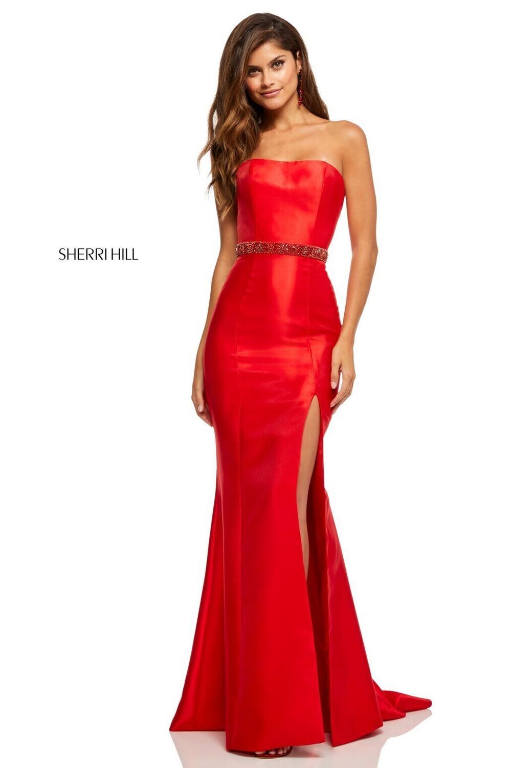 Sherri Hill Dress 52541 Red Size 10