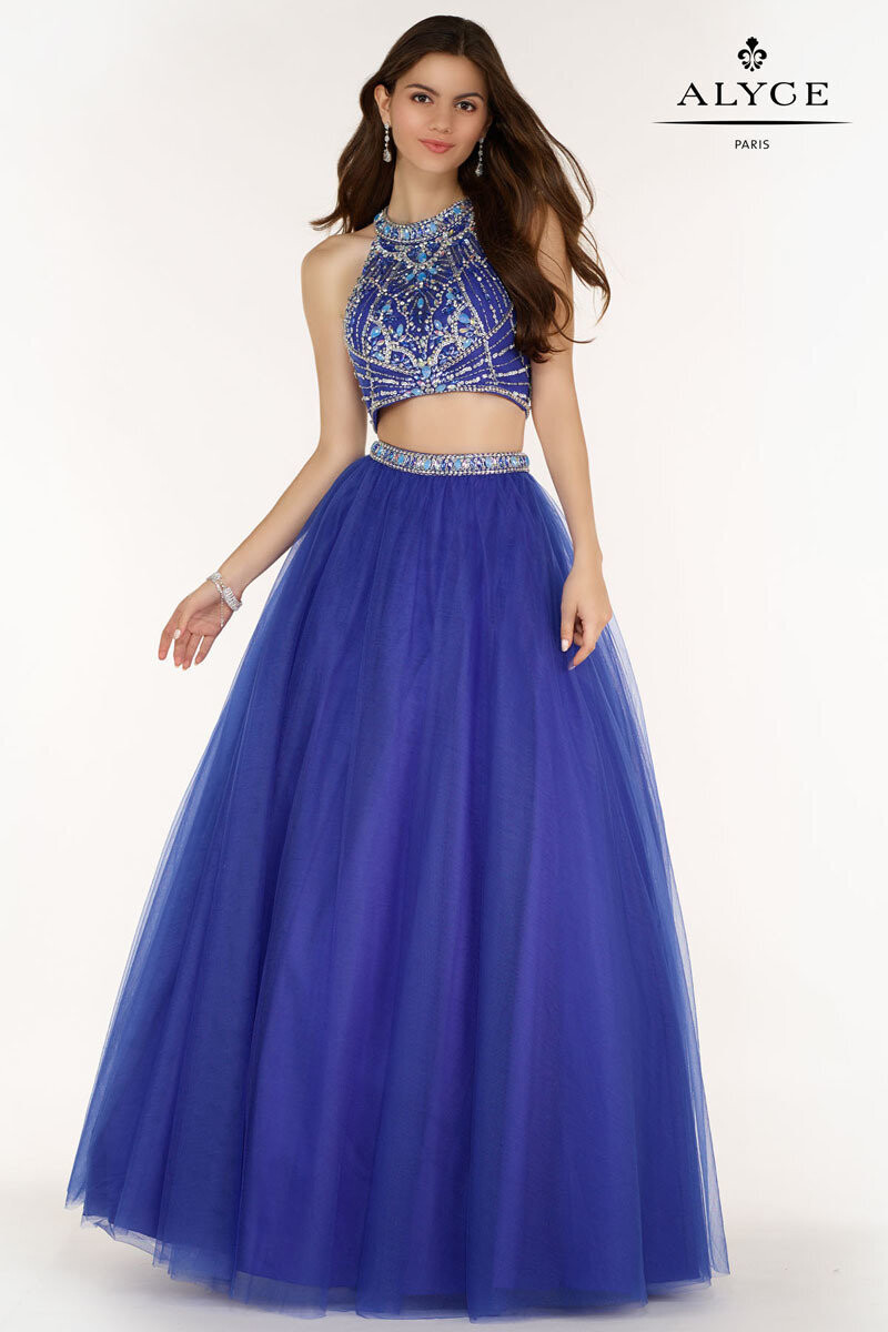 Alyce Paris Dress 6779 Sapphire Size 12