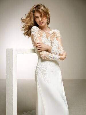 Pronovias Dress Dacil Off White Size 14