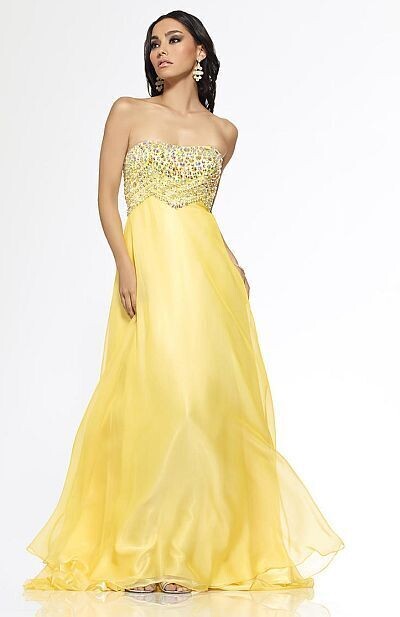 Riva Dress 9752 Lemon Size 8