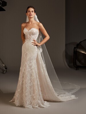 Pronovias Dress Desdemona Off White Size 12