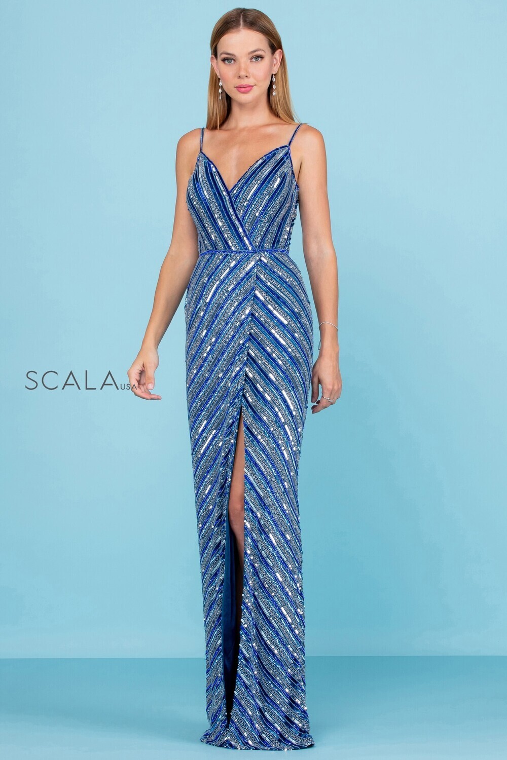 Scala Dress 60258 Sapphire Size 8
