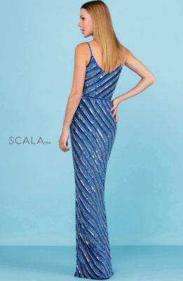 Scala Dress 60258 Sapphire Size 8