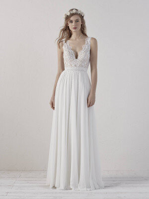 Pronovias Dress Efigie Off White Size 8