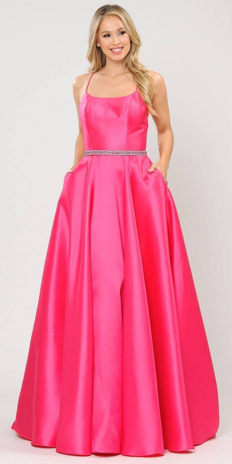 Poly USA Dress 8684 Fuchsia Size 8