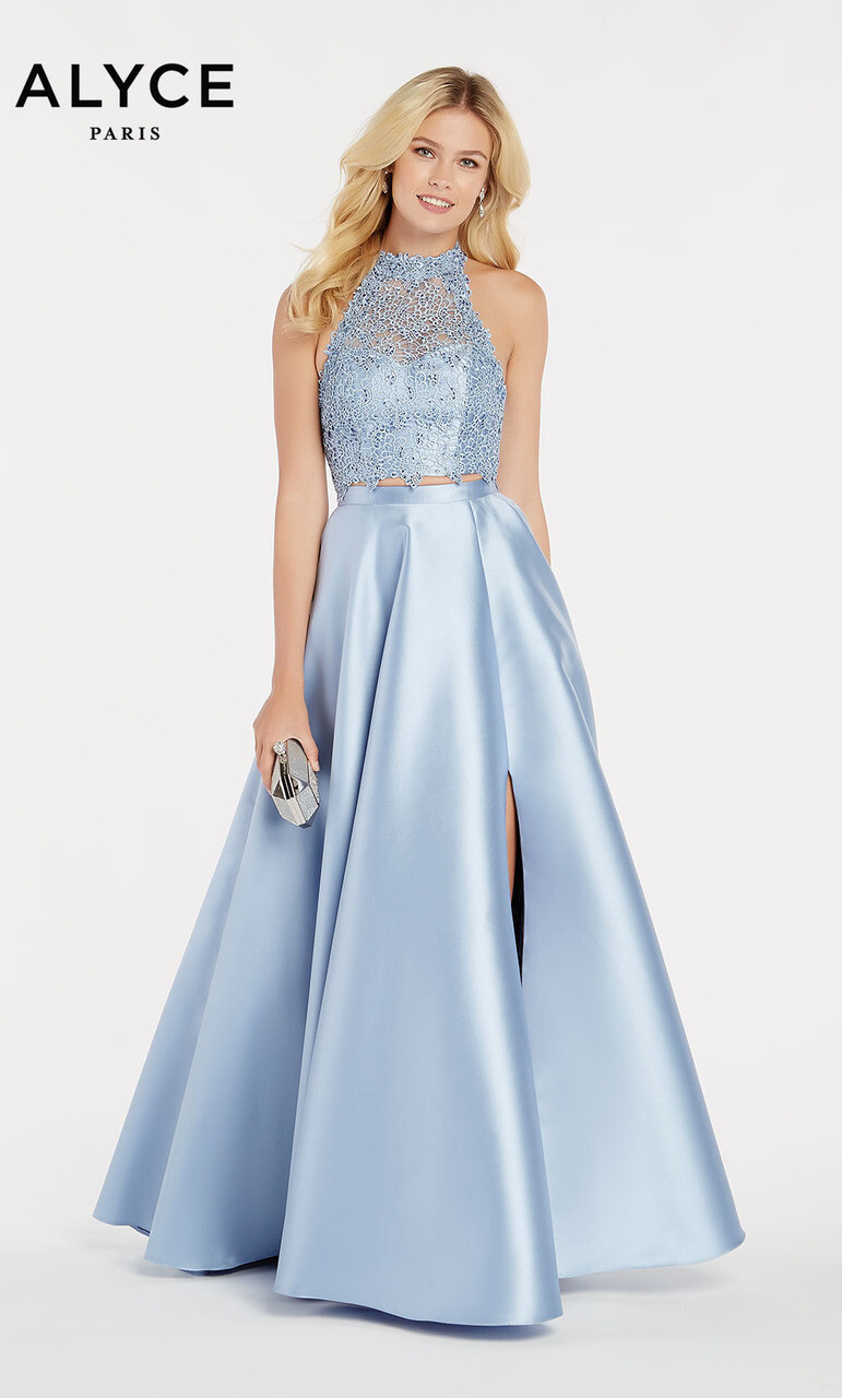Alyce Paris Dress 60329 French Blue Size 12