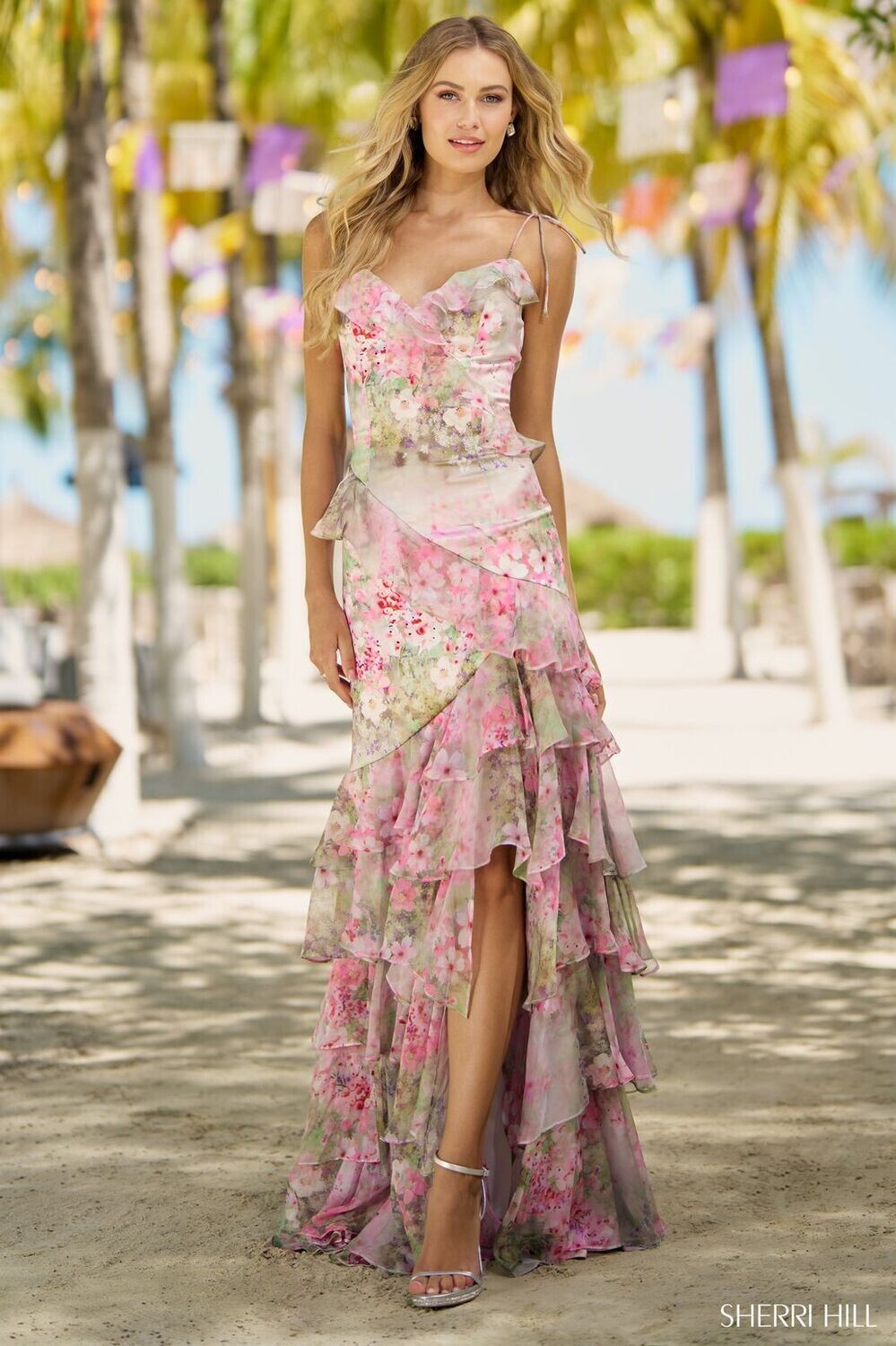 Sherri Hill Dress 56168 Lilac/Multi Size 2