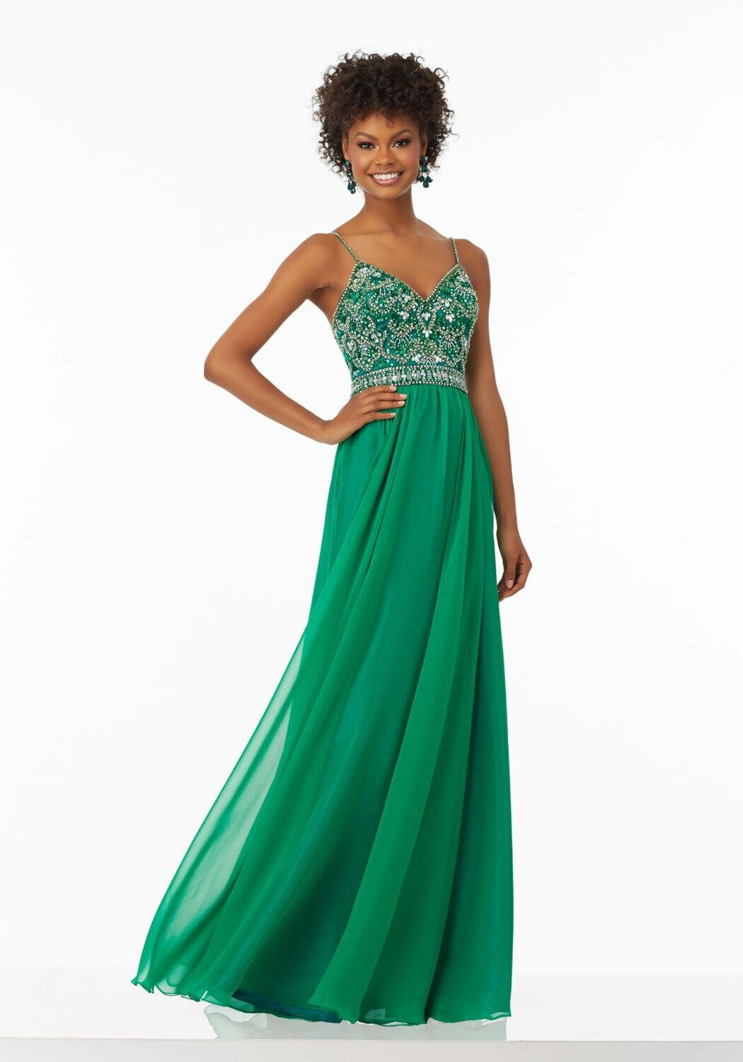 Morilee Prom Dress 99129 Emerald Size 10