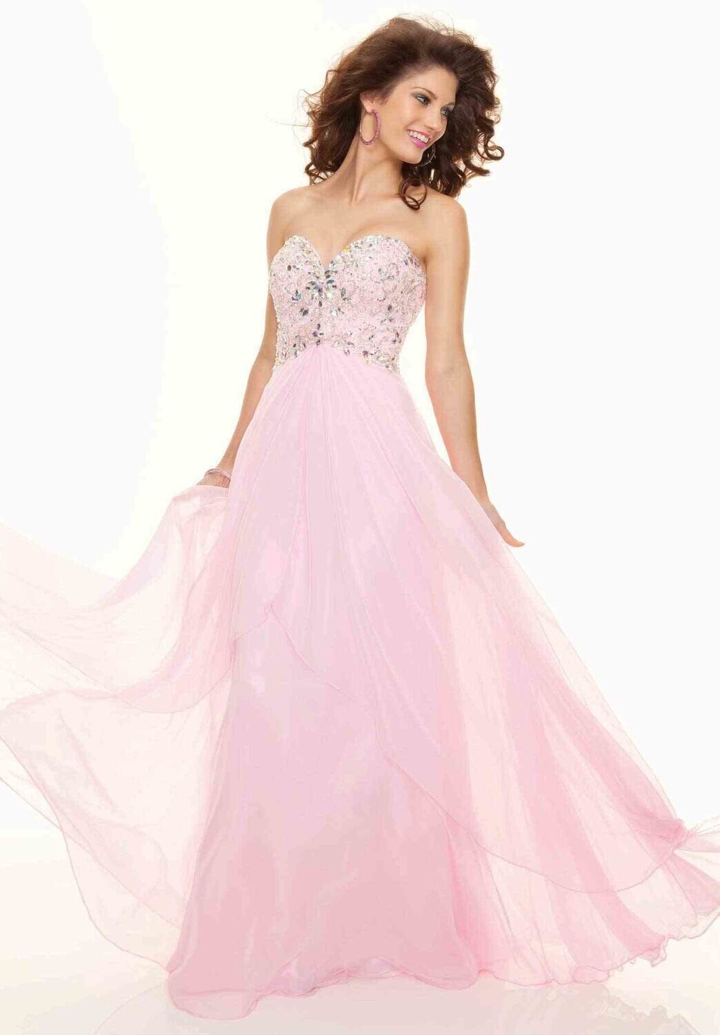 Morilee Prom Dress 95077 White Size 8