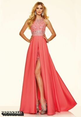 Morilee Prom Dress 98001 Coral Size 10