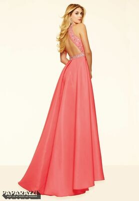 Morilee Prom Dress 98001 Coral Size 10
