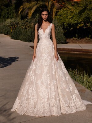 Pronovias Dress Orion Off White/Crystal Size 14