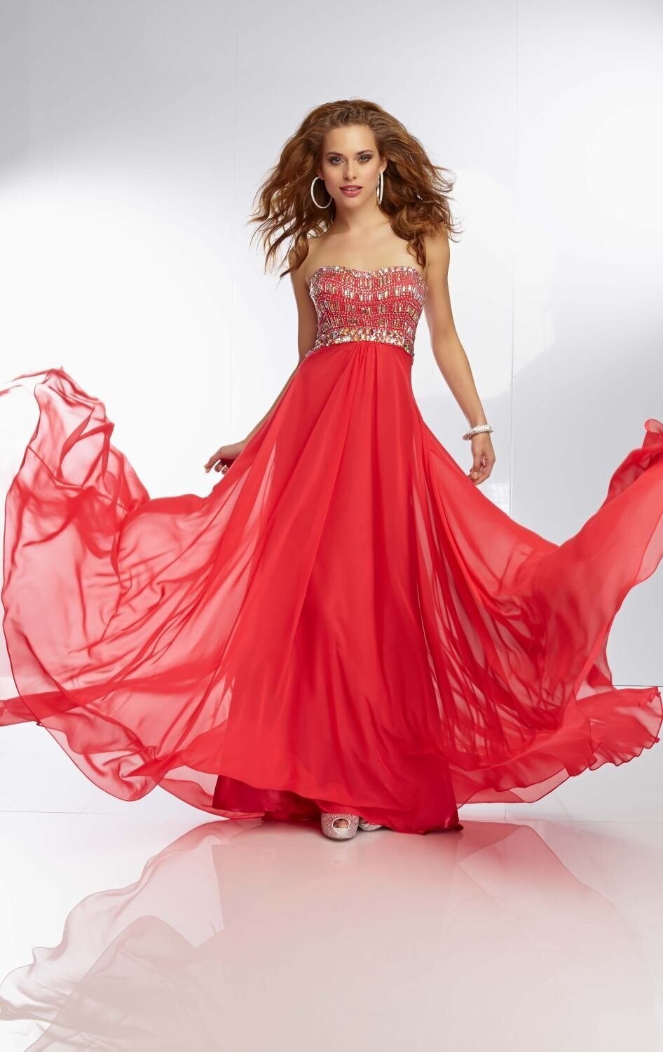 Morilee Prom Dress 95012 Lipstick Size 10