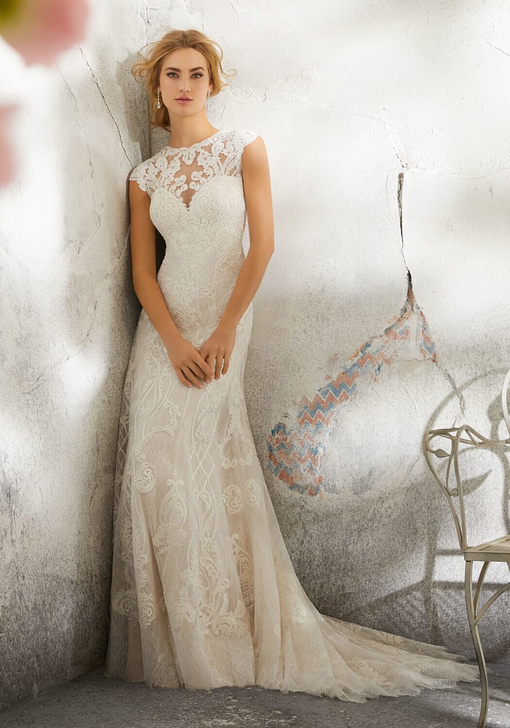 Morilee Dress 8288 Lynette Ivory/Champ. Size 10