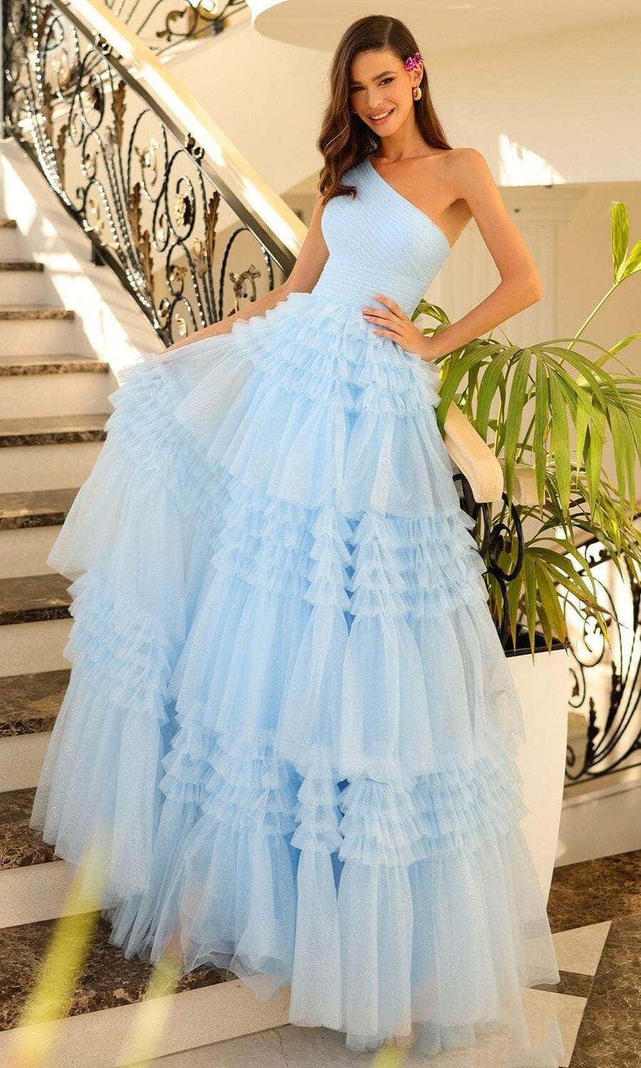 Amarra Dress 88863 Light Blue Size 4