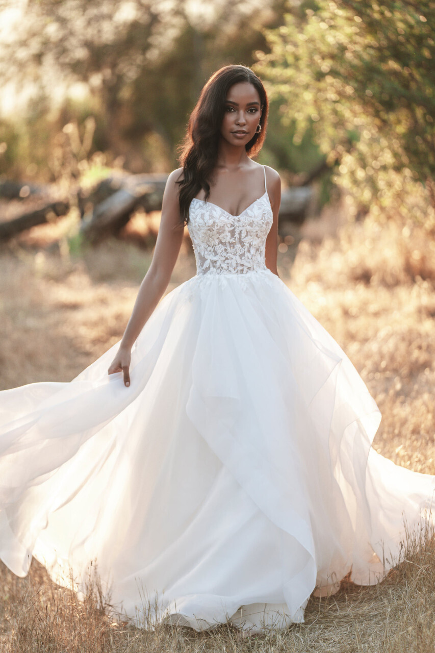 Allure Romance Dress 3703L Ivory Size 18