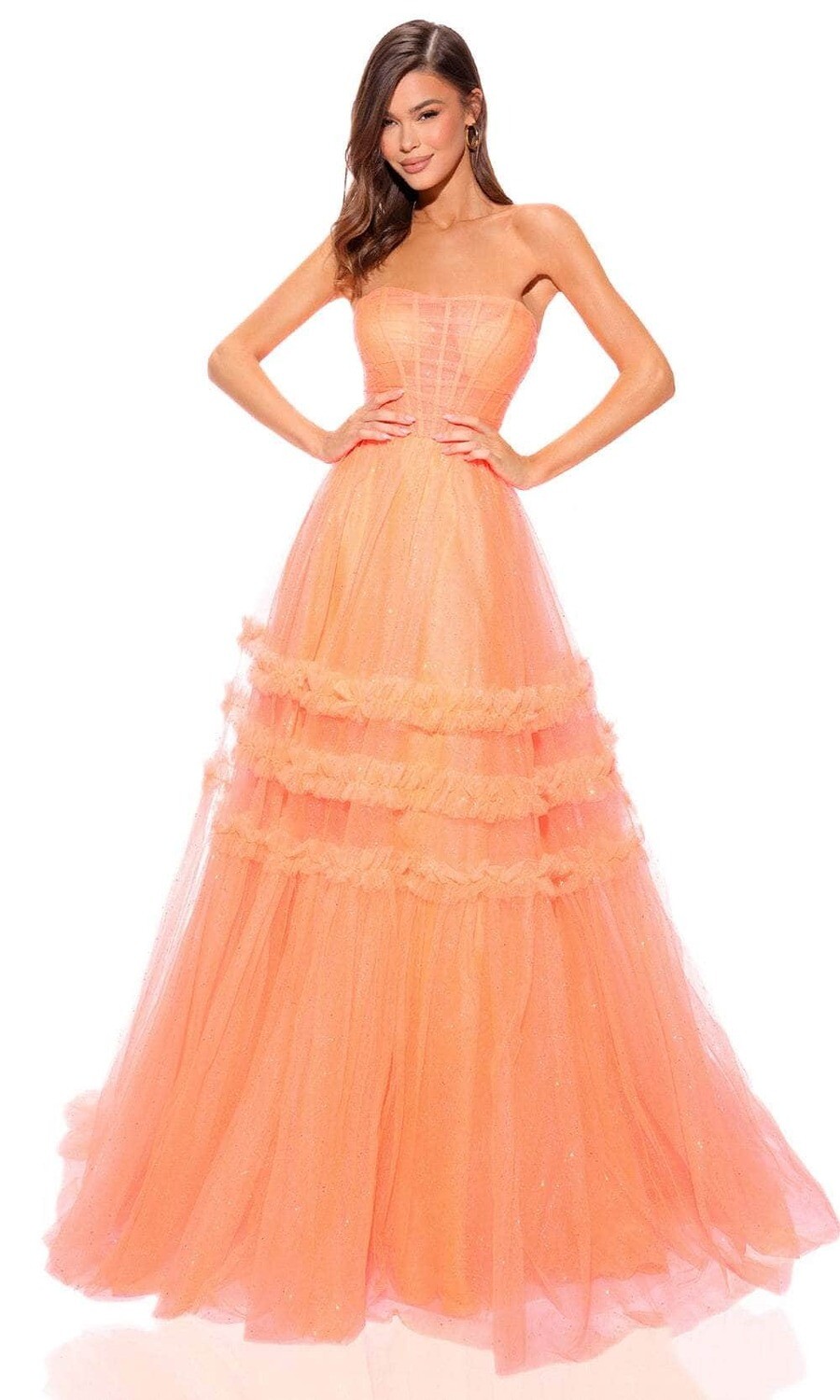 Amarra Dress 88794 Neon Orange Size 4
