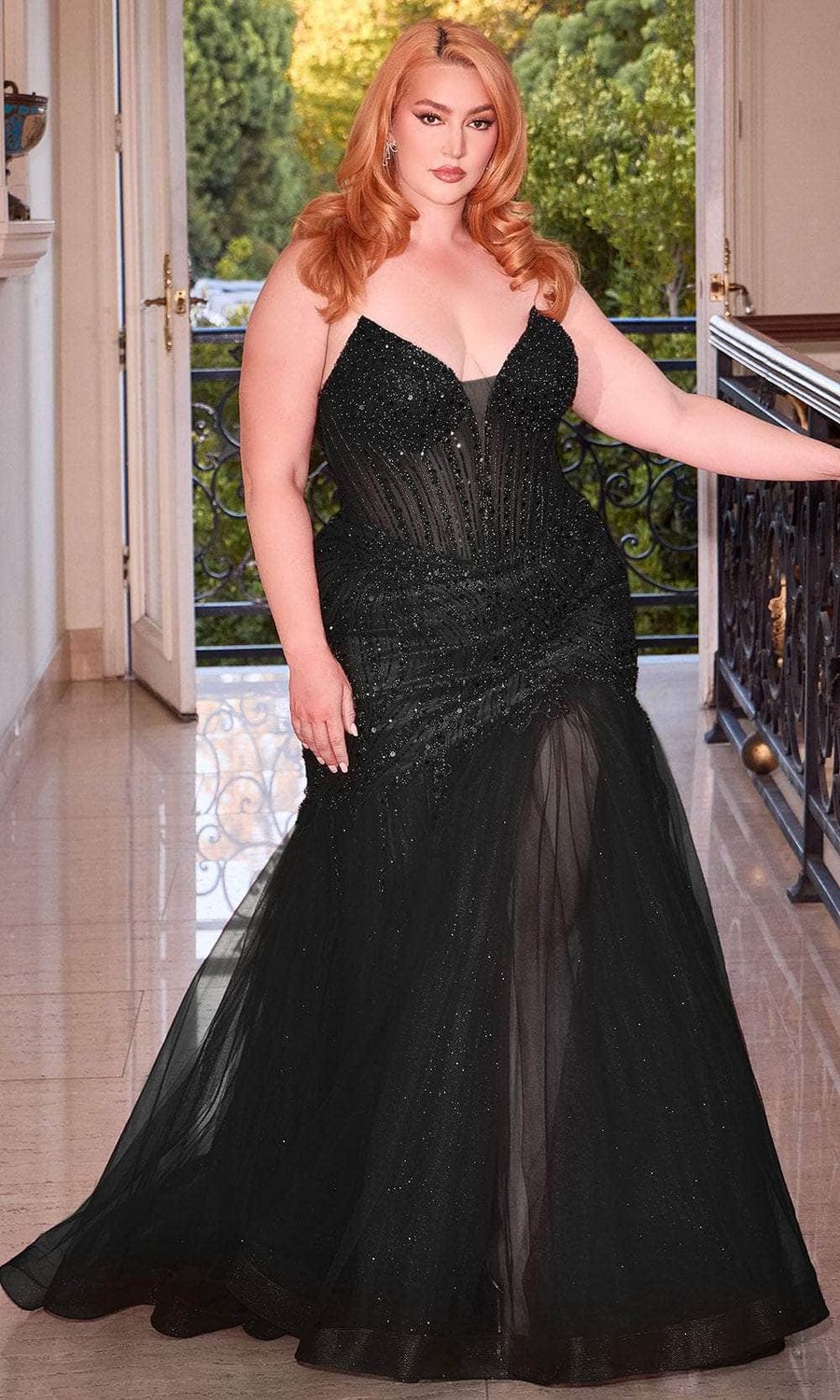 Ladivine Dress CD0214C Black Size 20,24