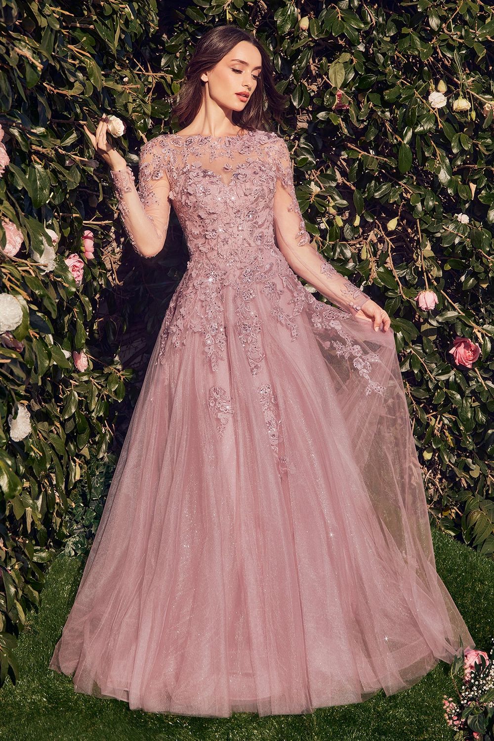 Andrea and Leo MOB Dress MA108 Dusty Rose Size 16