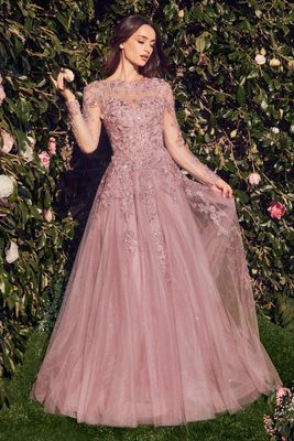 Andrea and Leo MOB Dress MA108 Dusty Rose Size 16