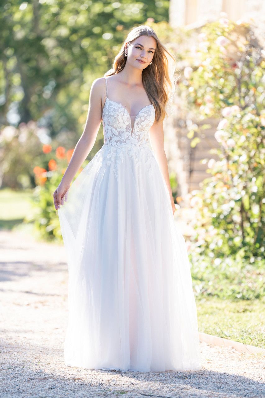 Allure Romance Dress 3803 Sa/Iv/Ch/Nu Size 8