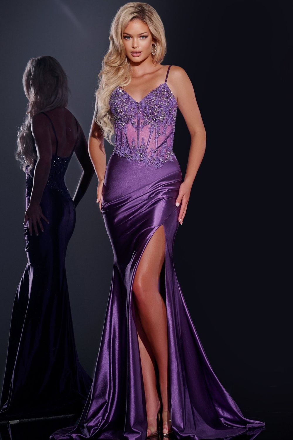 Jovani Dress 42259 Purple Size 12