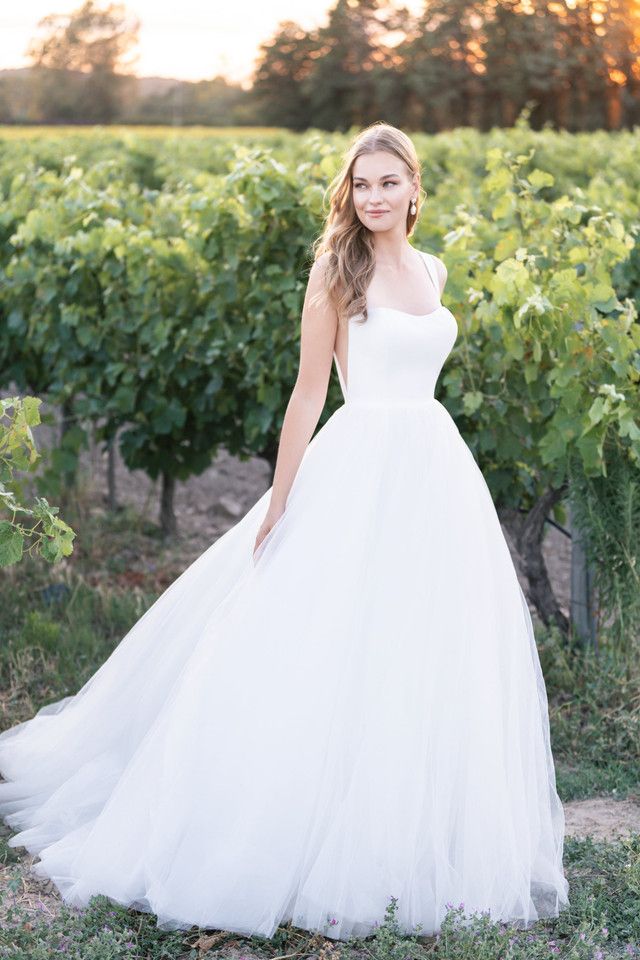 Allure Romance Dress 3807 Ivory/Nude Size 14