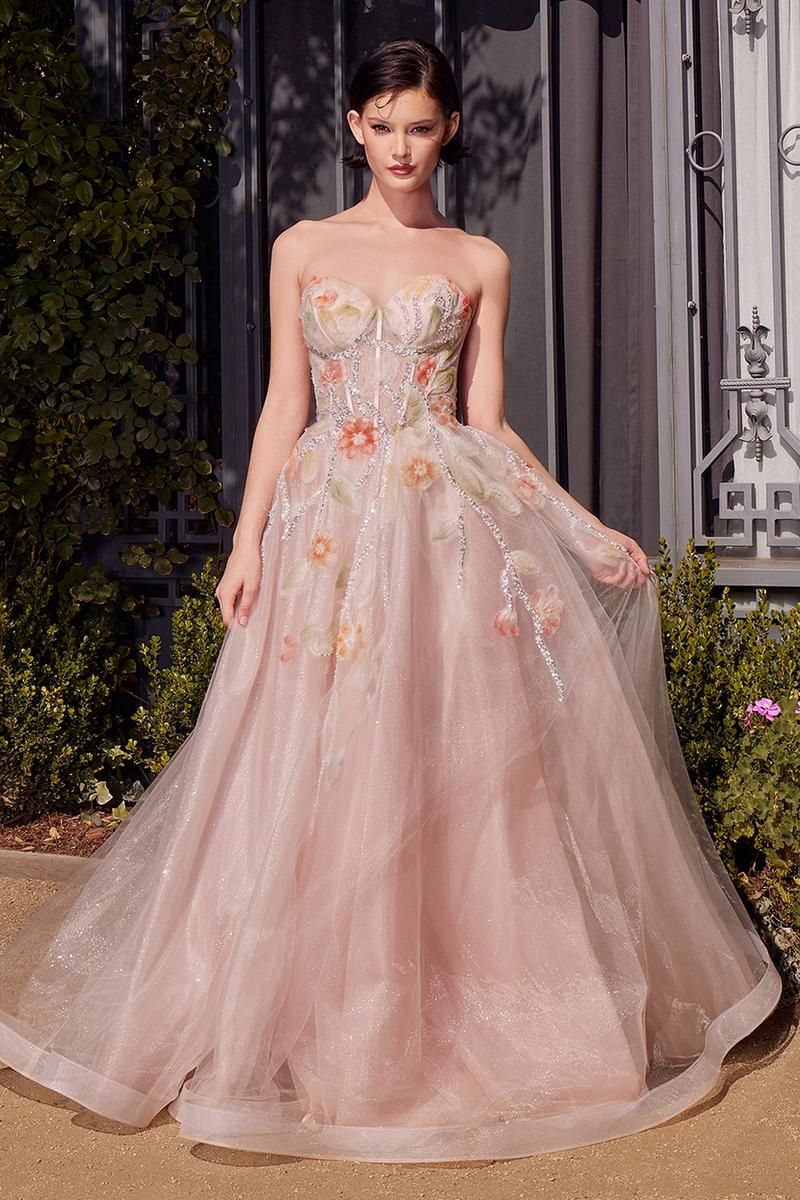 Andrea and Leo Dress A1383 Peach Size 6