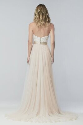 Wtoo by Watters Dress 16718 Catherine Rosegold Size 12