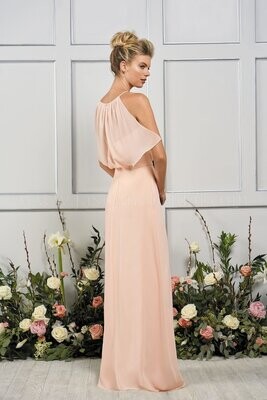 B2 by Jasmine Bridesmaid Dress B193060 Ivory Size 12